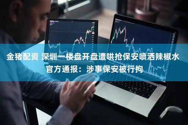 金猪配资 深圳一楼盘开盘遭哄抢保安喷洒辣椒水 官方通报：涉事保安被行拘