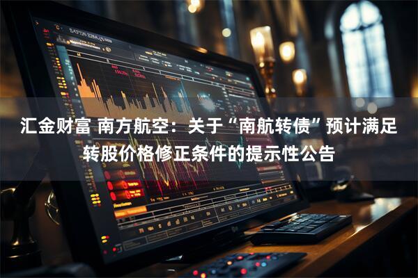 汇金财富 南方航空：关于“南航转债”预计满足转股价格修正条件的提示性公告